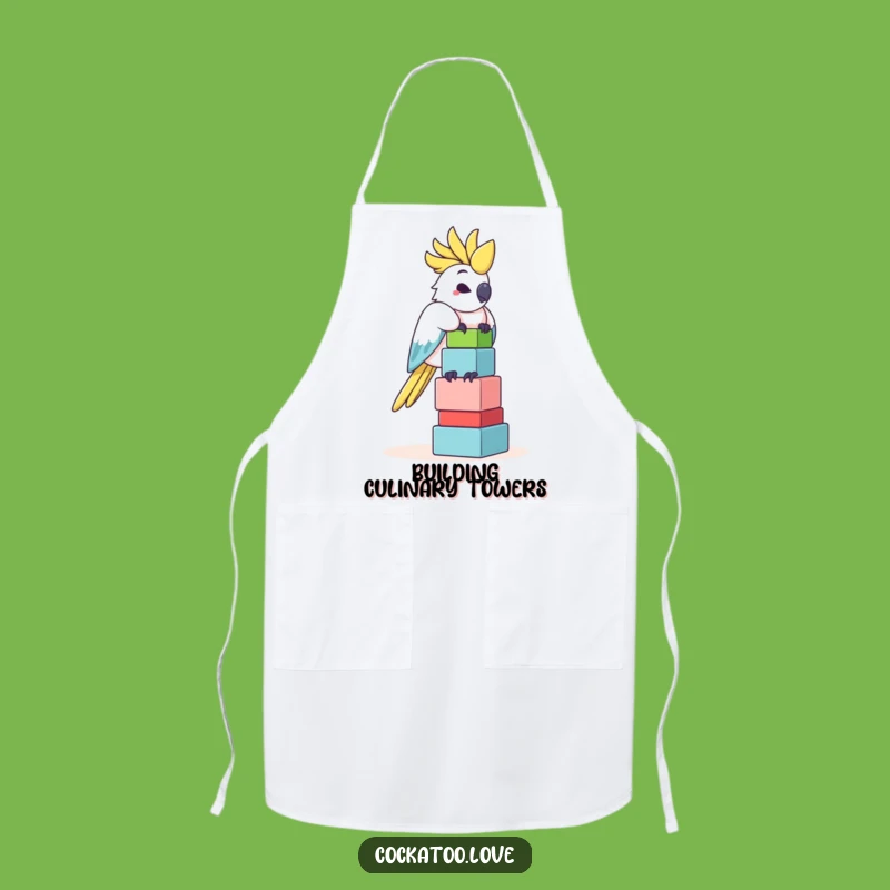 Funny Cockatoo Chef Apron - Hilarious Bird Kitchen Apron, Perfect Gift