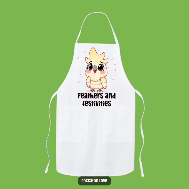 Funny Cockatoo Apron: Cook Up a Party with Festive Flair!