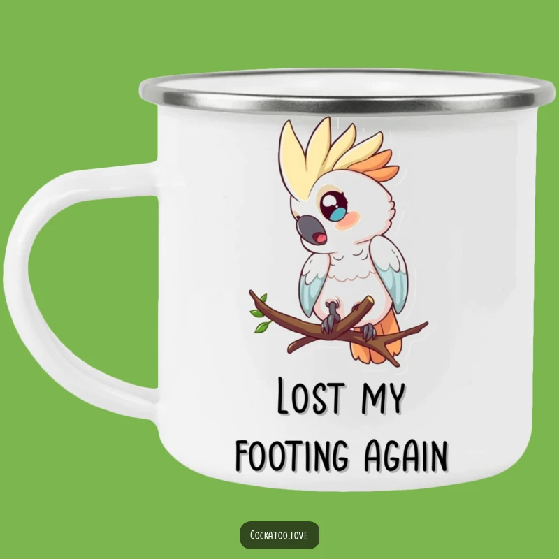 Funny Cockatoo Tumble Camping Mug a Rugged Birdy Gift