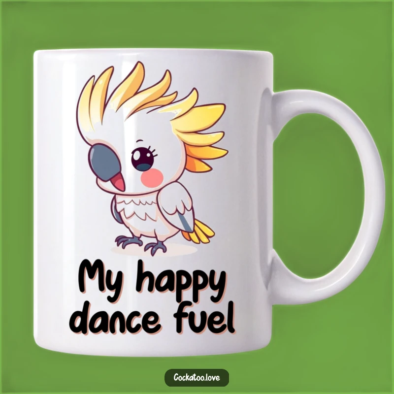Funny Cockatoo Head Bobbing Mug - Cute Colorful Crested Bird, Perfect Humorous Gift
