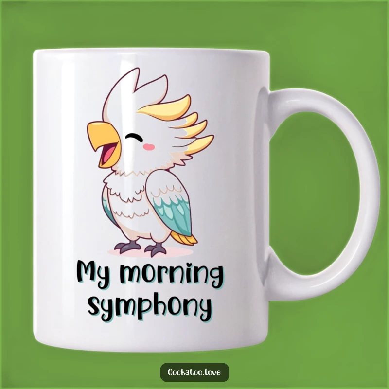 Funny Cockatoo Squawk Mug - Cheerful Bright Beak Bird, Perfect Humorous Gift for Loud Friends