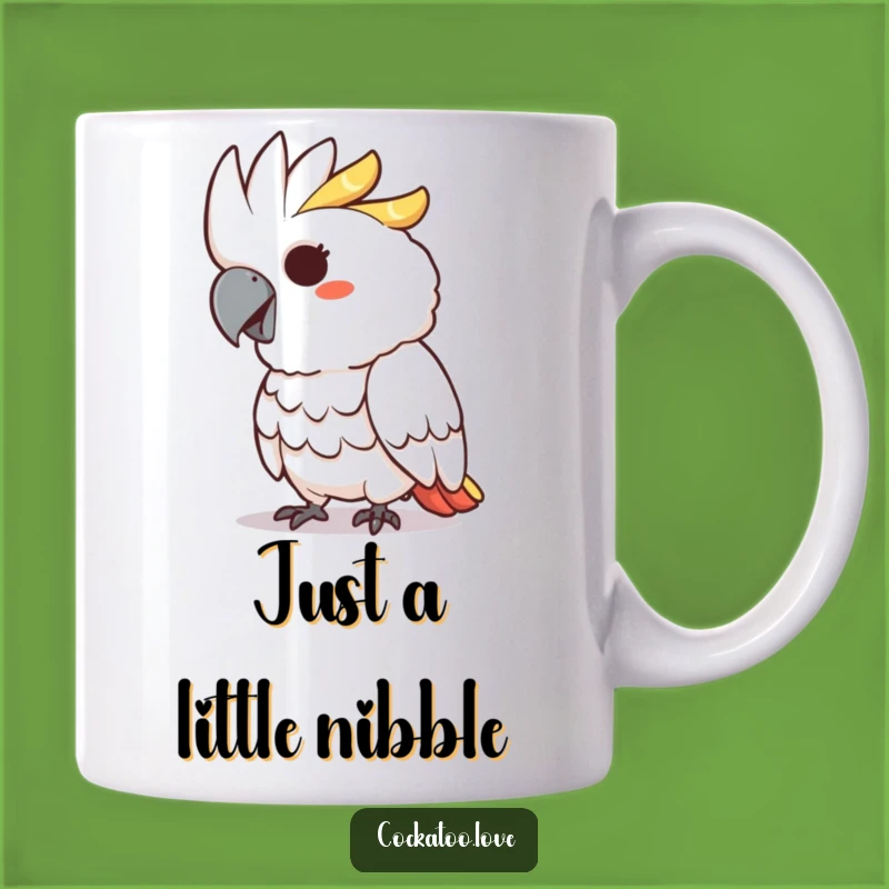 Funny Cockatoo Mug: Mischievous Grin and Playful Peck Gift