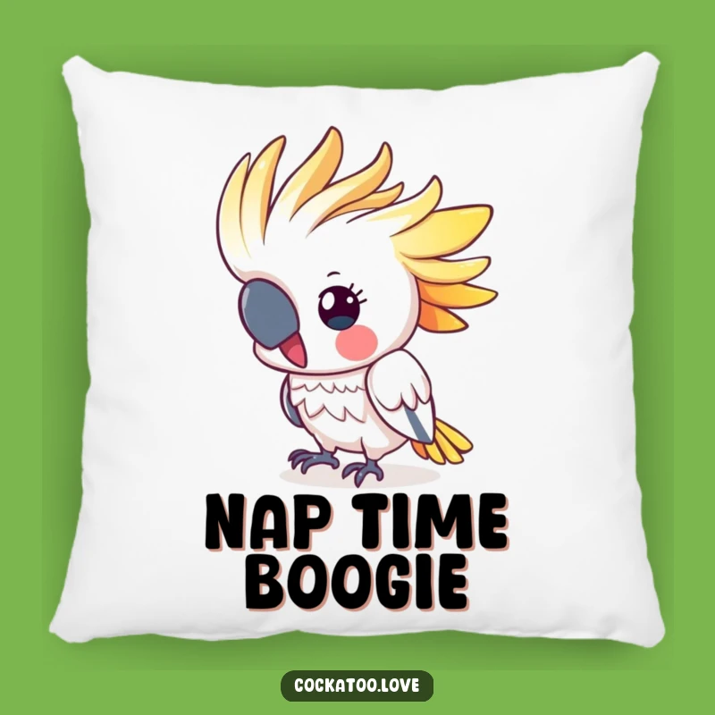 Funny Cockatoo Head Bobbing Pillow - Cute Colorful Crested Bird Cushion, Perfect Humorous Gift