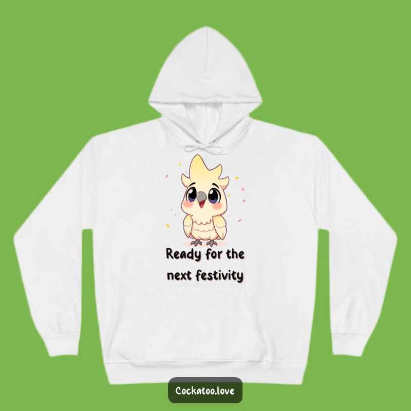 Funny Cockatoo Hoodie: Cozy Up with Festive Bird Party Vibes!