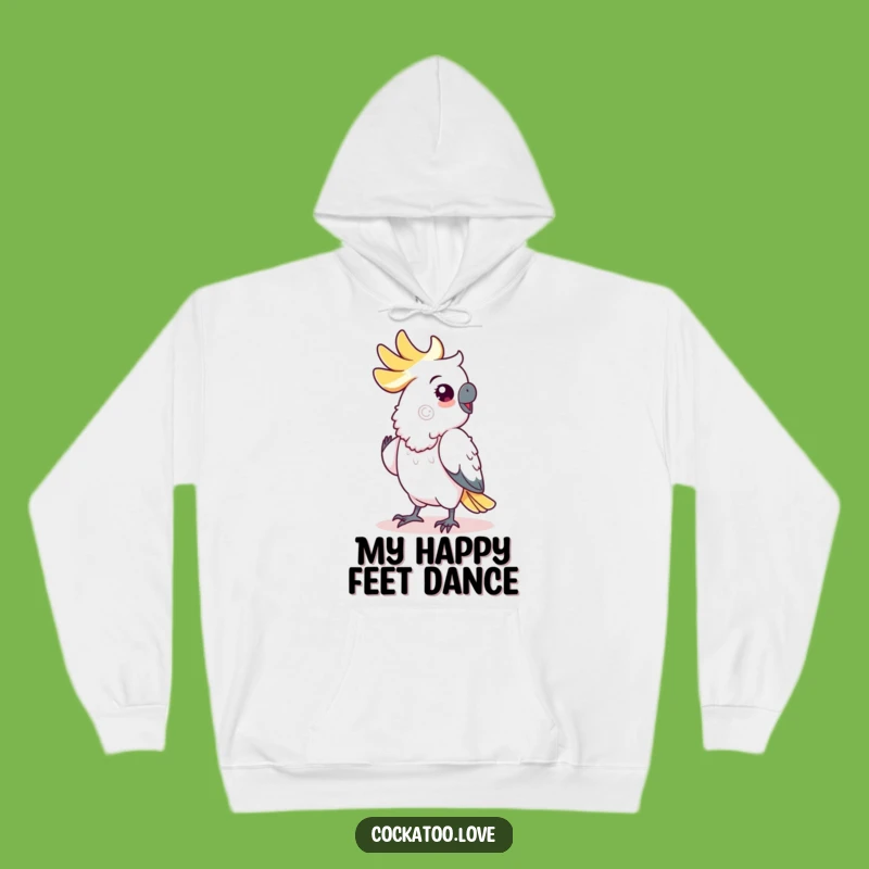Funny Cockatoo Dance Hoodie: Cozy & Hilarious Bird Grooving Sweatshirt, Awesome Funny Gift