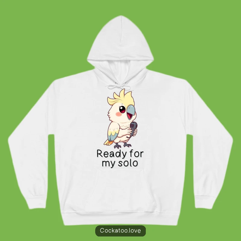 Funny Cockatoo Hoodie: Cozy Bird Design for Singing Sensations