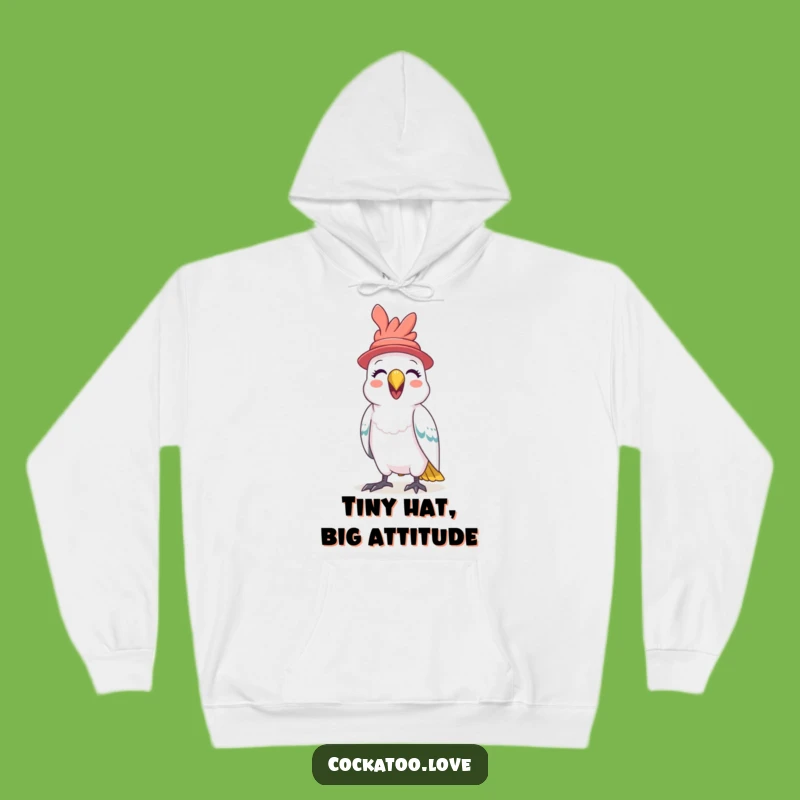 Funny Cockatoo Hat Hoodie A Cozy Squawking Bird Sweatshirt for Warm Giggles