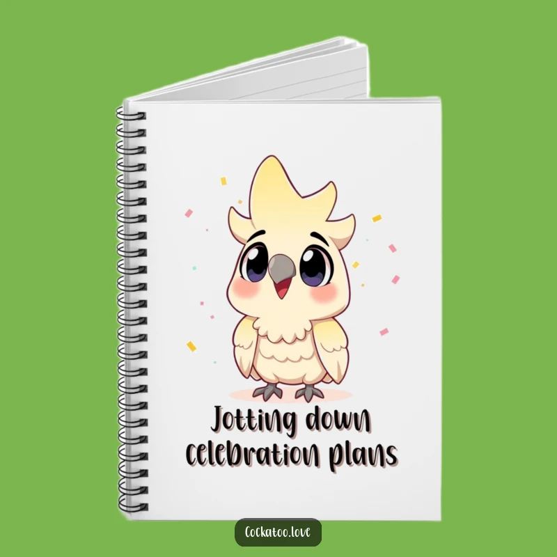 Funny Cockatoo Notebook: Jot Down Party Ideas with Joy!
