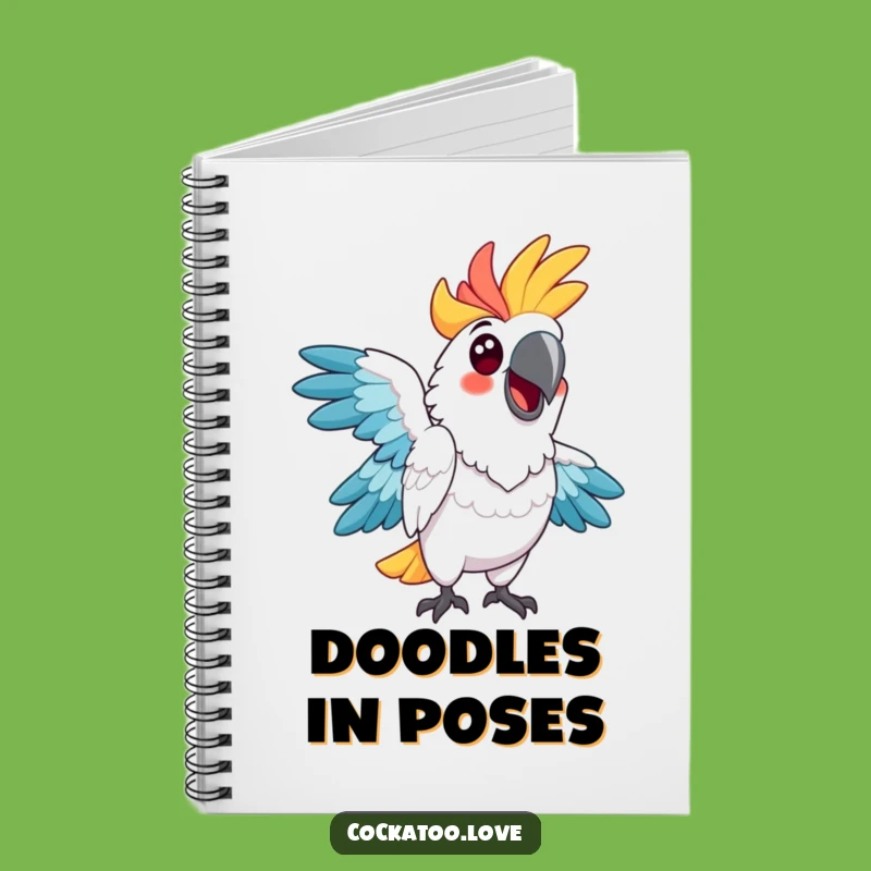 Funny Cockatoo Pose Notebook: Jot Down Your Quirky Ideas, Funny Gift!