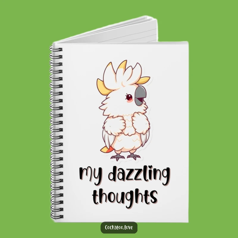 Funny Fluffy Cockatoo Notebook: Preening Notes - Useful Funny Gift!