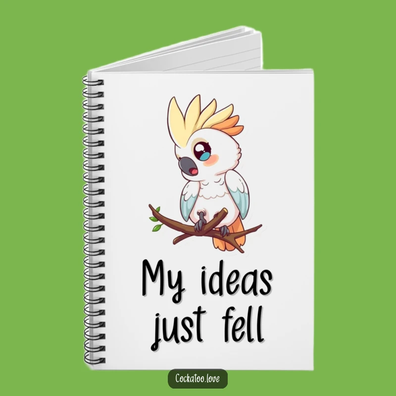Funny Cockatoo Tumble Notebook a Hilarious Birdy Journal Gift
