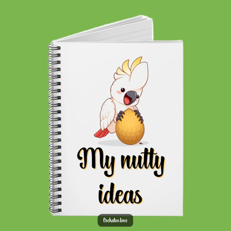 Funny Cockatoo Seed Notebook: Jot Down Happy Thoughts, Perfect Funny Gift