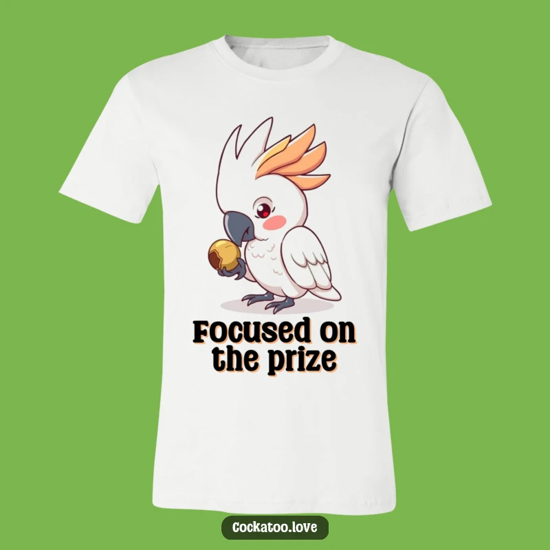 Funny Determined Cockatoo T-Shirt - Awesome Gift for Focused Feathered Friends!