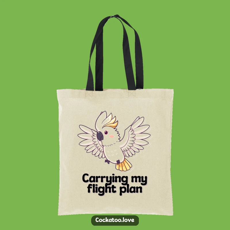 Funny Cockatoo Flight Tote Bag - Carry Your Dreams in Style