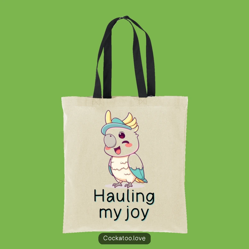 Funny Cockatoo Hat Tote Bag a Stylish Squawking Birdy Gift