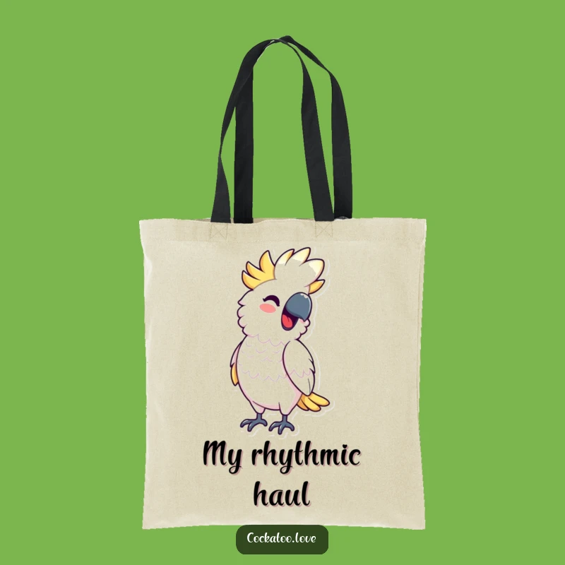 Funny Cockatoo Rhythm Tote Bag - Carry Your Groove with this Hilarious Gift!
